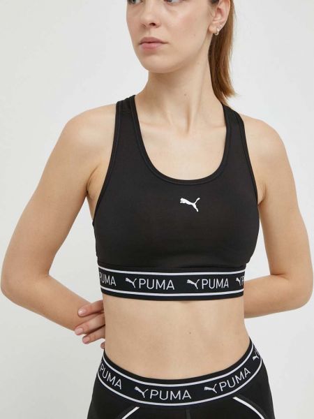 Czarny biustonosz sportowy Puma