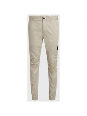 Spodnie Calvin Klein Jeans brązowe