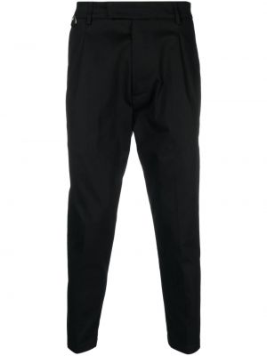 Pantaloni chino din bumbac Low Brand negru