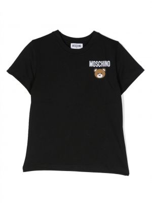 T-shirt for piger Moschino Kids sort