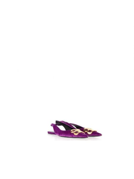 Sandalias de terciopelo‏‏‎ retro Balenciaga Vintage violeta
