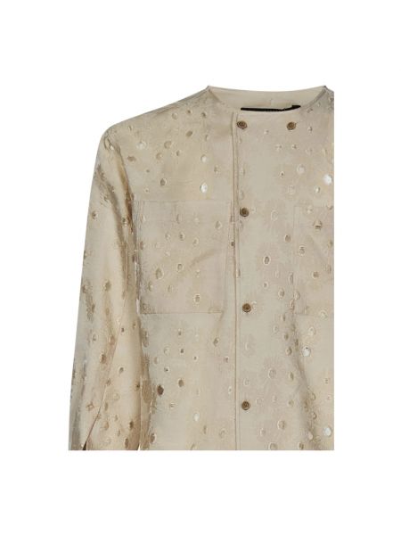 Camisa de flores de tejido jacquard Andersson Bell beige