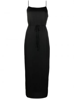 Вечерна рокля от креп Calvin Klein черно