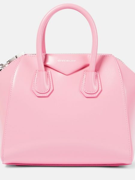Usnjena nakupovalna torba Givenchy roza