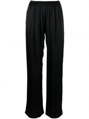 Сатенени прав панталон Matteau черно