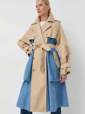 Trencz oversize Weekend Max Mara beżowy