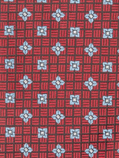Corbata de seda de tejido jacquard Ermenegildo Zegna rojo