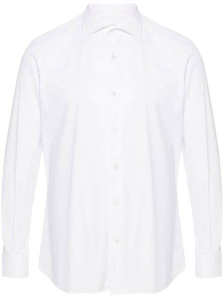 Koszula z dżerseju Glanshirt biała