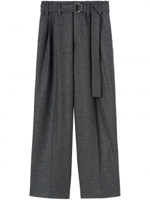 Pantaloni plissettati Jil Sander grigio