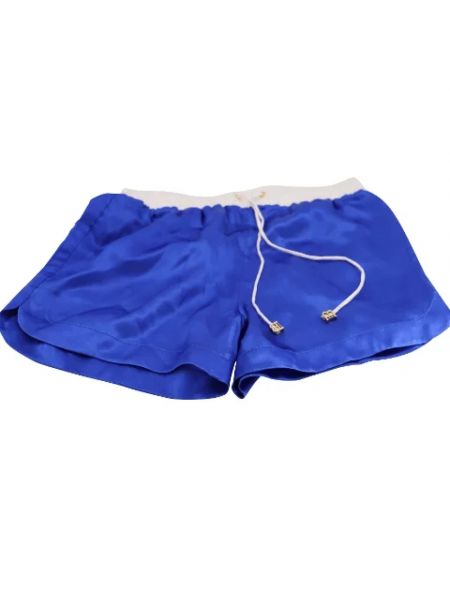 Seiden shorts Balmain Pre-owned blau