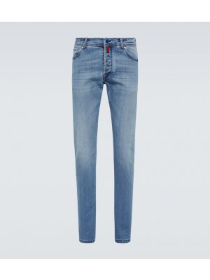 Jeans skinny Kiton blu