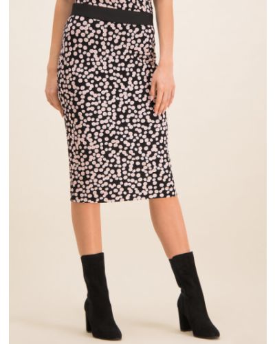 Laurèl Midi szoknya 71015 Fekete Slim Fit Laurèl