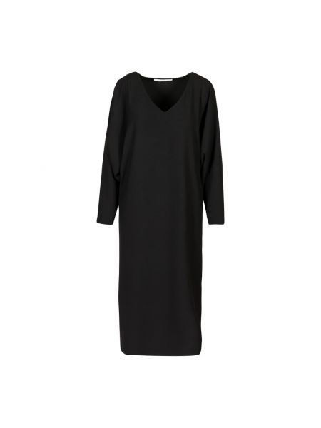 Sukienka midi z krepy Douuod Woman czarna