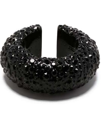 Uhani s kristali Alexander Mcqueen črna