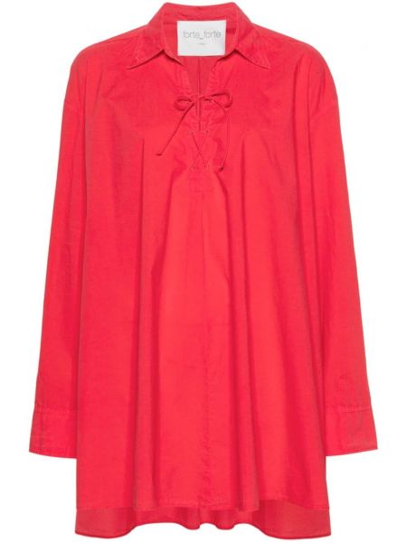 Robe à lacets Forte Forte rouge