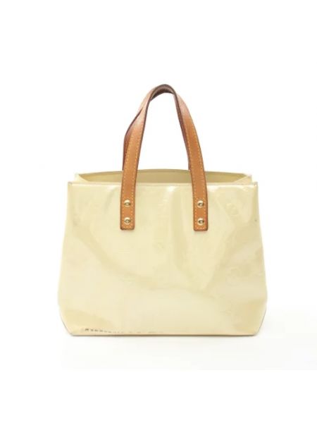 Retro leder shopper handtasche Louis Vuitton Vintage beige