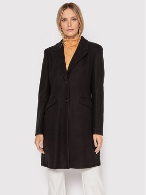 Priliehavý kabát Fracomina čierna