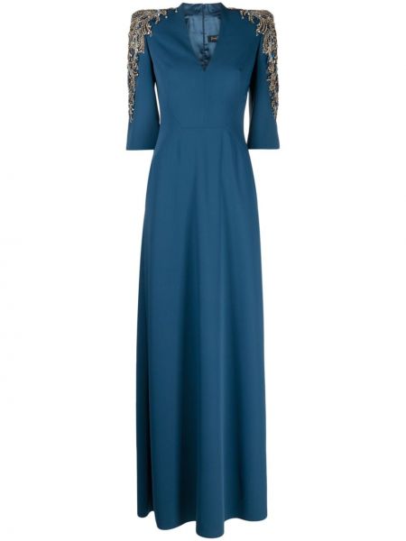 Večerné šaty Jenny Packham modrá
