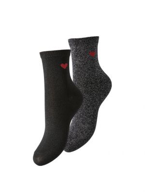 Чорапи Pieces черно