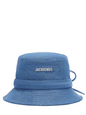 Chapeau en coton Jacquemus bleu