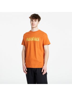 Oranžové tričko Pleasures