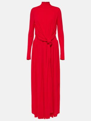 Midi haljina od jersey s draperijom Proenza Schouler crvena