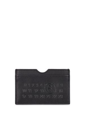Kožená peněženka Mm6 Maison Margiela černá