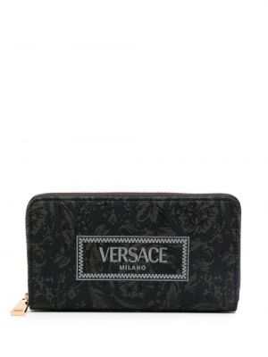 Jacquard geldbörse mit stickerei Versace