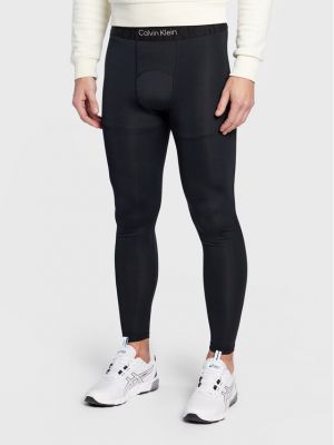 Slim fit sportovní kalhoty Calvin Klein Performance černé