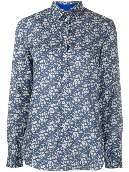 Camiseta de flores con estampado Paul Smith azul