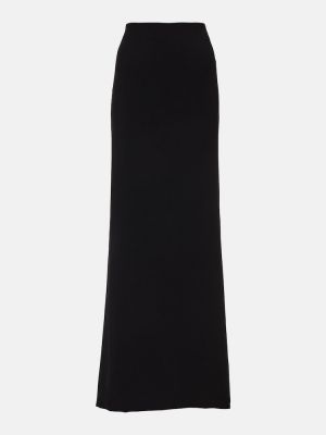 Dlouhá sukně s nízkým pasem Mã´not černé