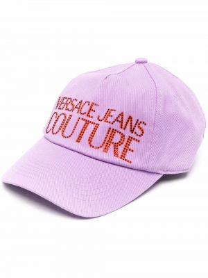 Cappello con visiera Versace Jeans Couture viola