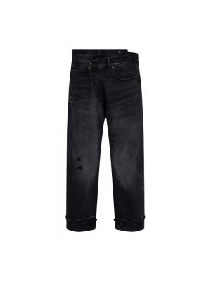 Oversize straight jeans R13 schwarz
