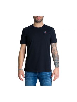Czarna koszulka z krótkim rękawem Le Coq Sportif
