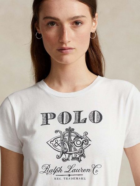 Bavlněné polokošile Polo Ralph Lauren bílé