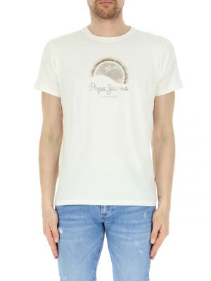 T-shirt con scollo tondo Pepe Jeans Bianco