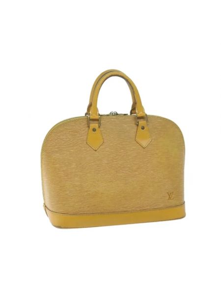 Torba skórzana retro Louis Vuitton Vintage żółta