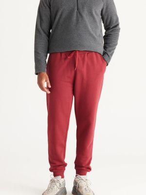 Spodnie sportowe bawełniane z kieszeniami Ac&co / Altınyıldız Classics czerwone