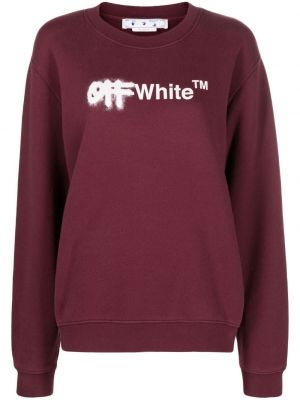 Raštuotas džemperis apvaliu kaklu Off-white