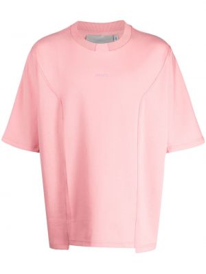 T-krekls ar izšuvumiem Off Duty rozā