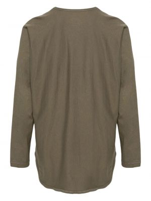 T-shirt manches longues en coton avec manches longues plissé Homme Plissé Issey Miyake