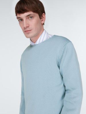 Пуловер от джърси Comme Des Garã§ons Homme Deux синьо