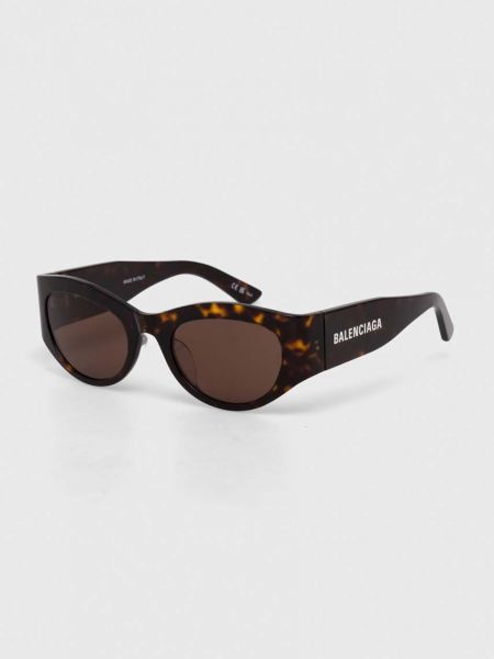 Коричневые очки солнцезащитные Balenciaga