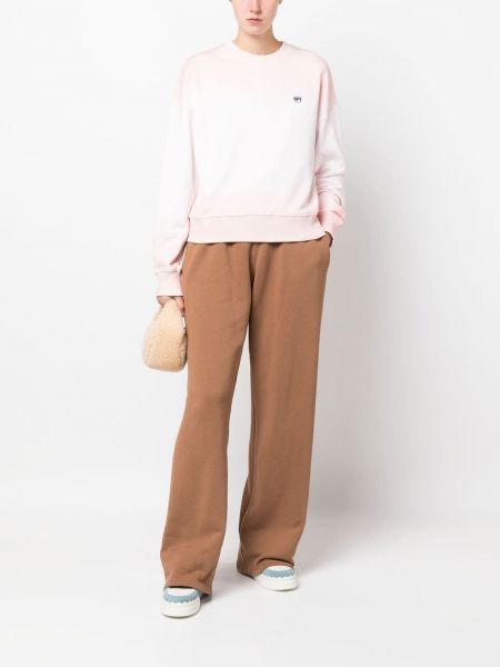 Sweatshirt mit rundhalsausschnitt Chiara Ferragni pink