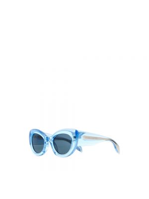 Okulary przeciwsłoneczne Alexander Mcqueen niebieskie