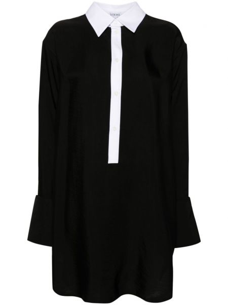 Μίντι φόρεμα Loewe μαύρο