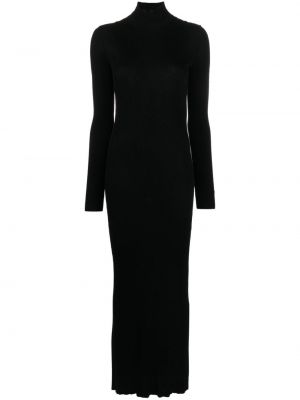 Pamut hosszú ruha Balenciaga fekete