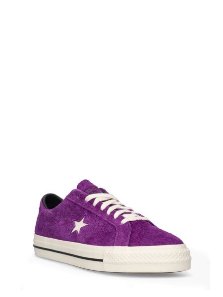 Sneakerși cu stele Converse One Star violet