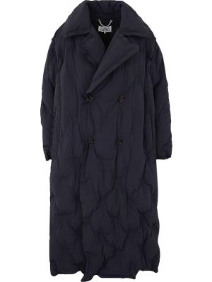 Нейлоновое пальто Maison Margiela черное