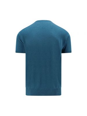 Camisa con bordado de punto Corneliani azul